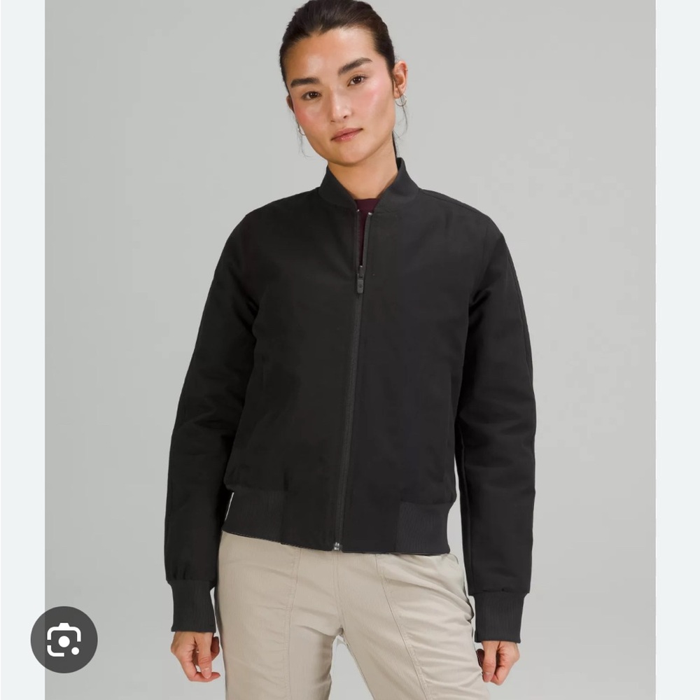 lululemon athletica Black Bomber Jacket